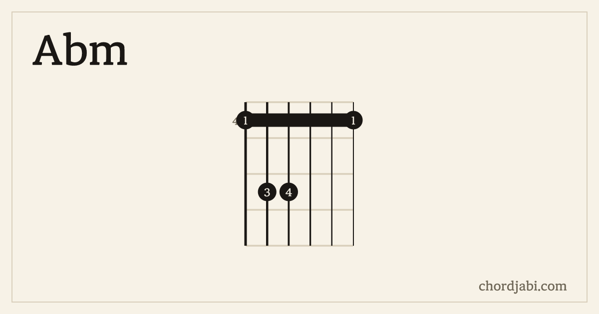 Abm chord shape 466444 diagram